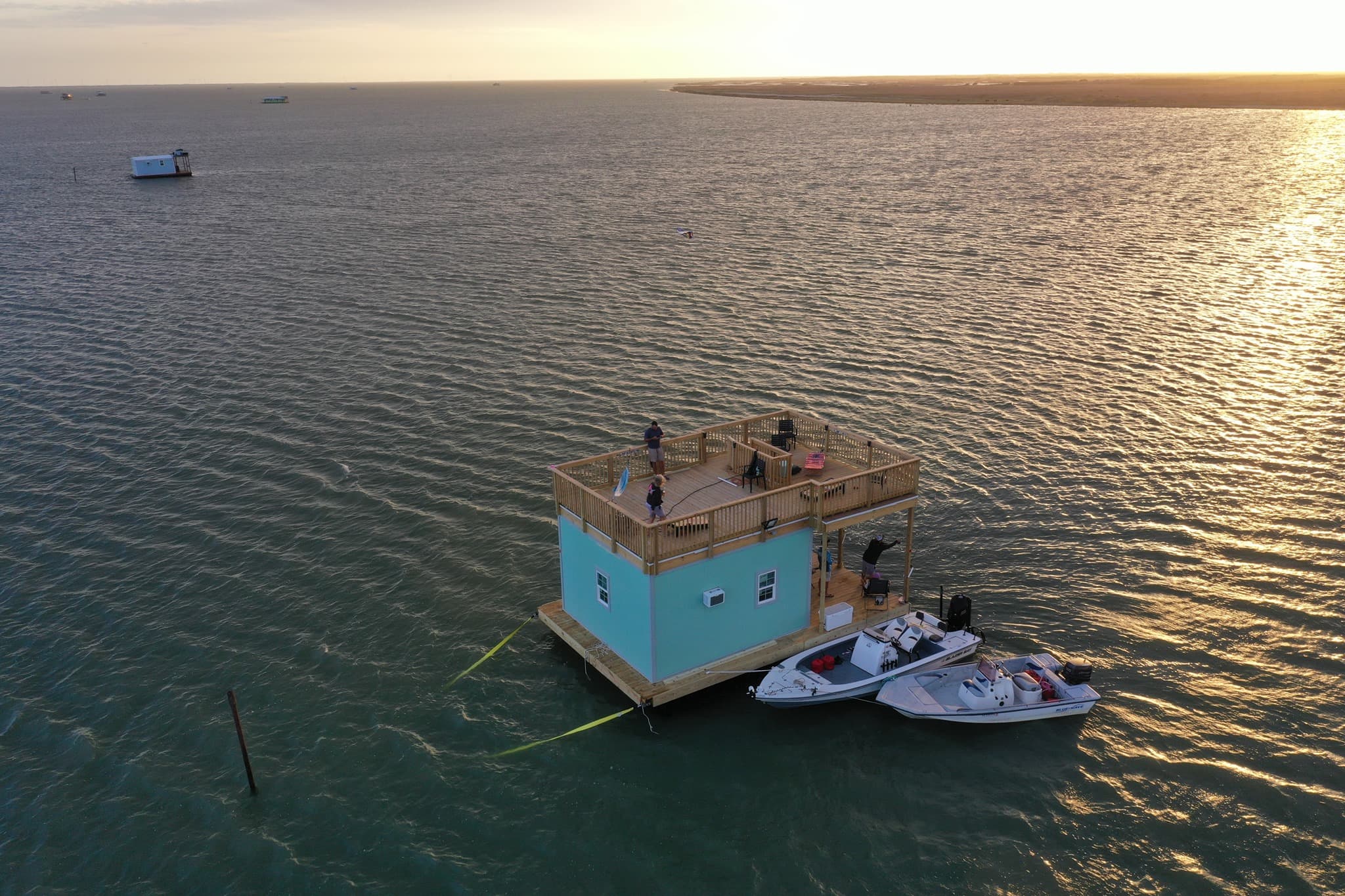The Summer House floating cabin on Baffin Bay
